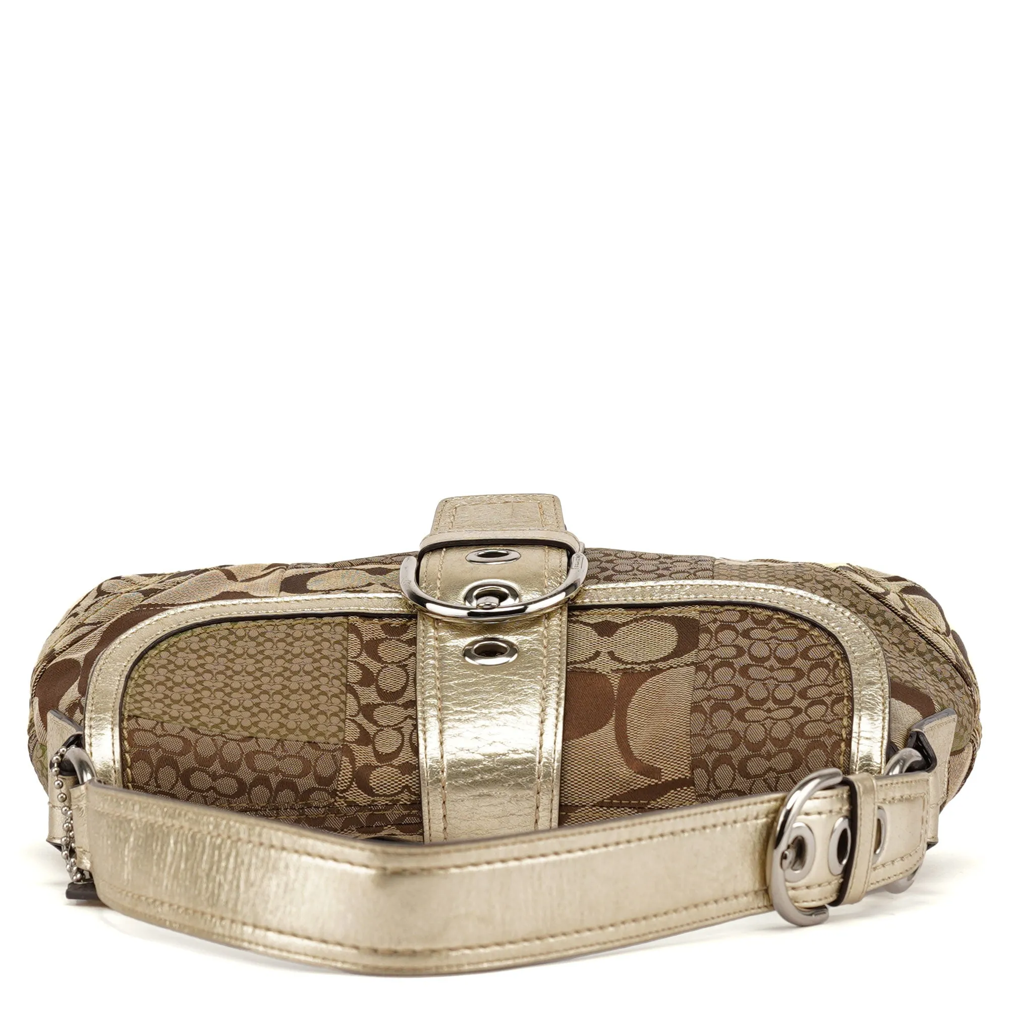 Beige Patchwork Soho Shoulder Bag