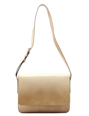 Beige Spazzolato Shoulder Bag