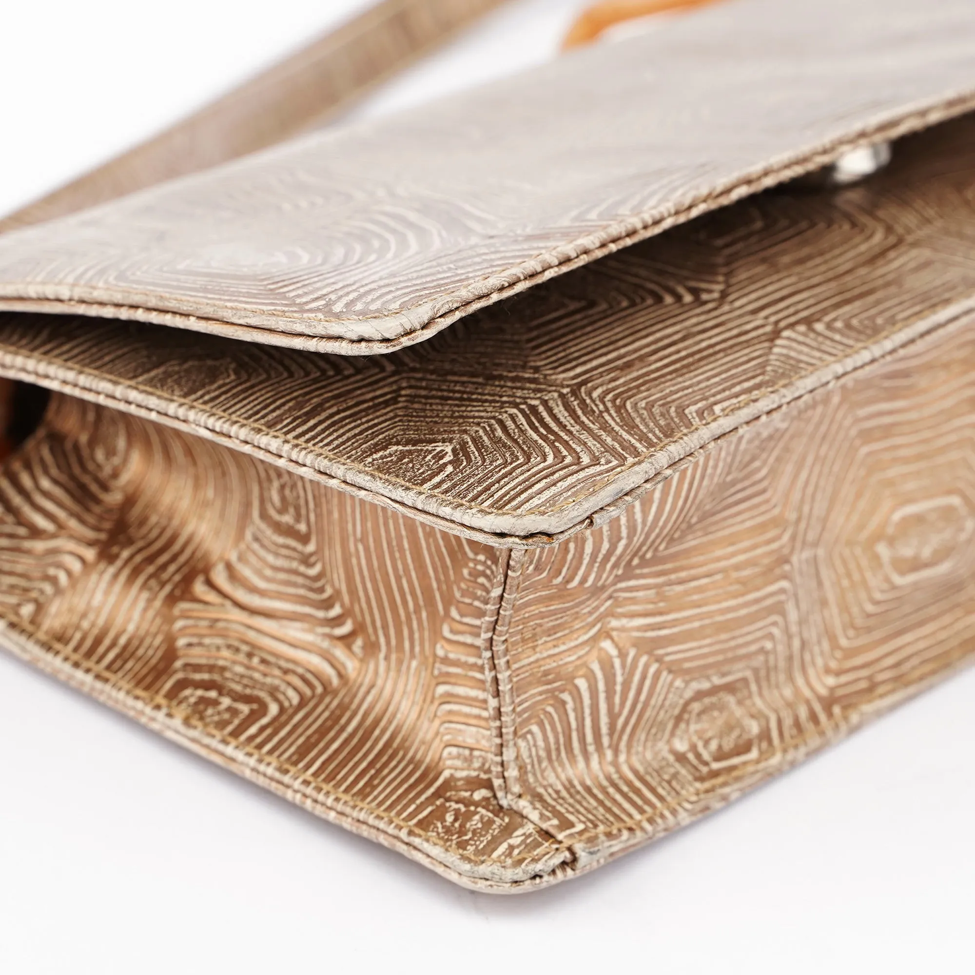 Beige Tortoise Shoulder Bag