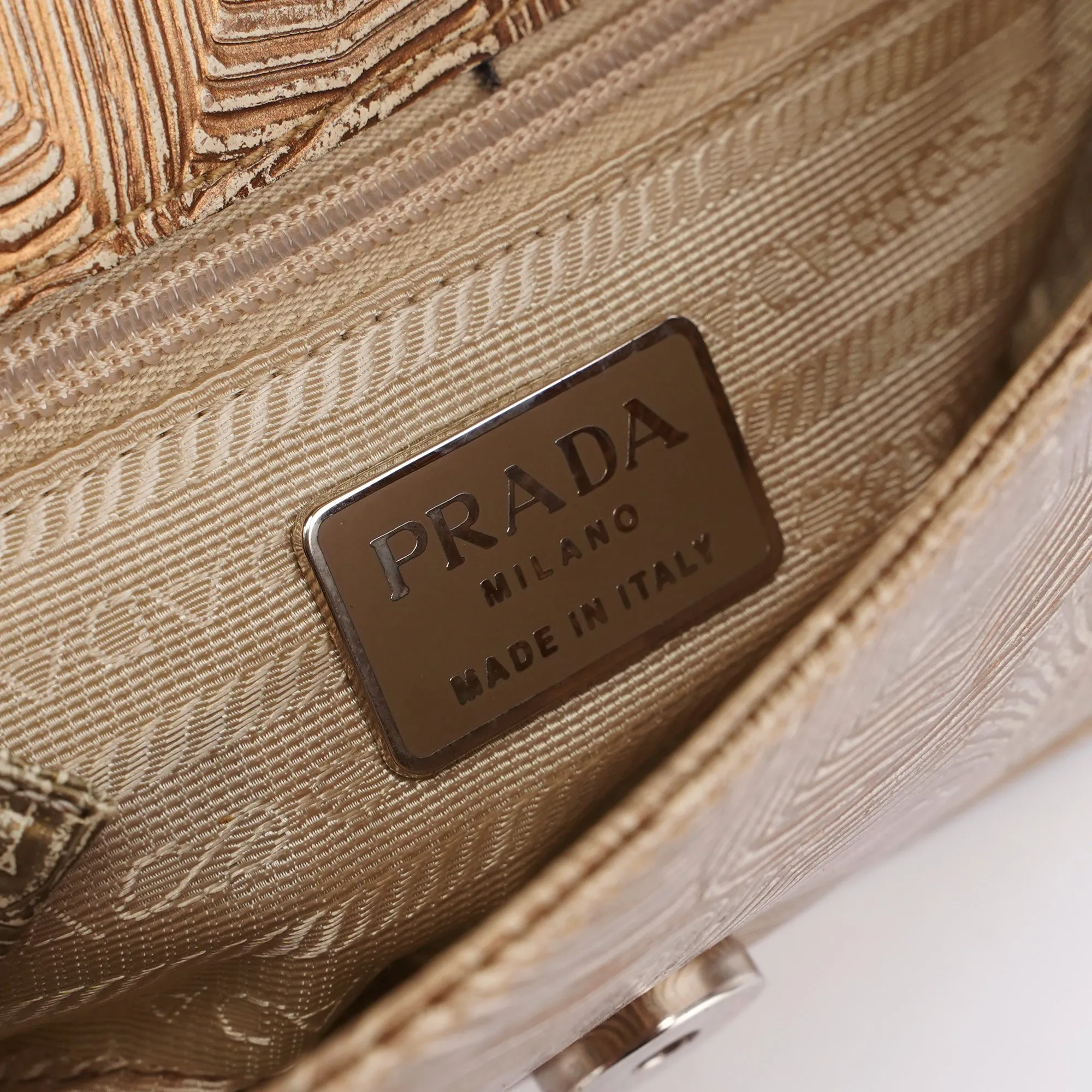 Beige Tortoise Shoulder Bag