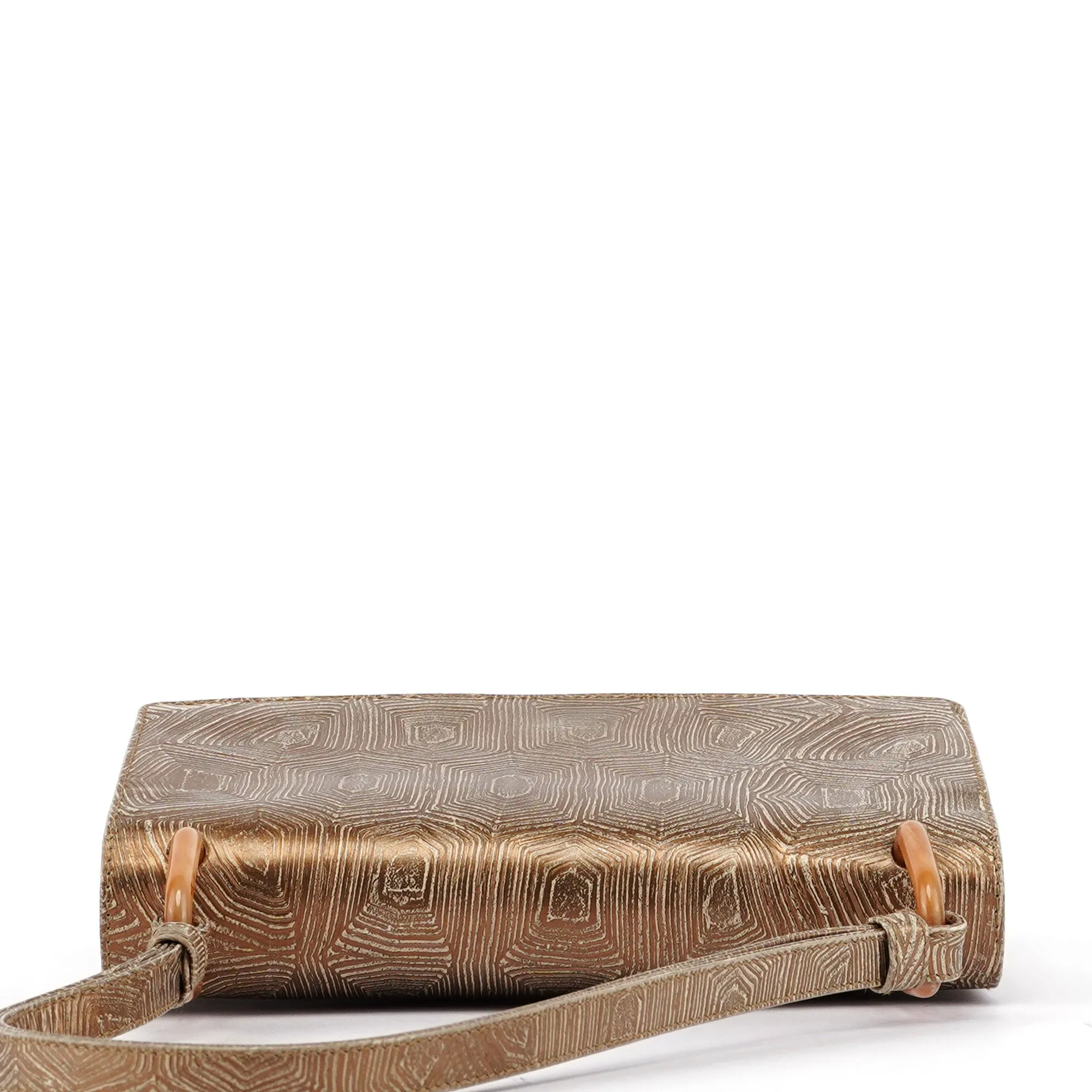 Beige Tortoise Shoulder Bag