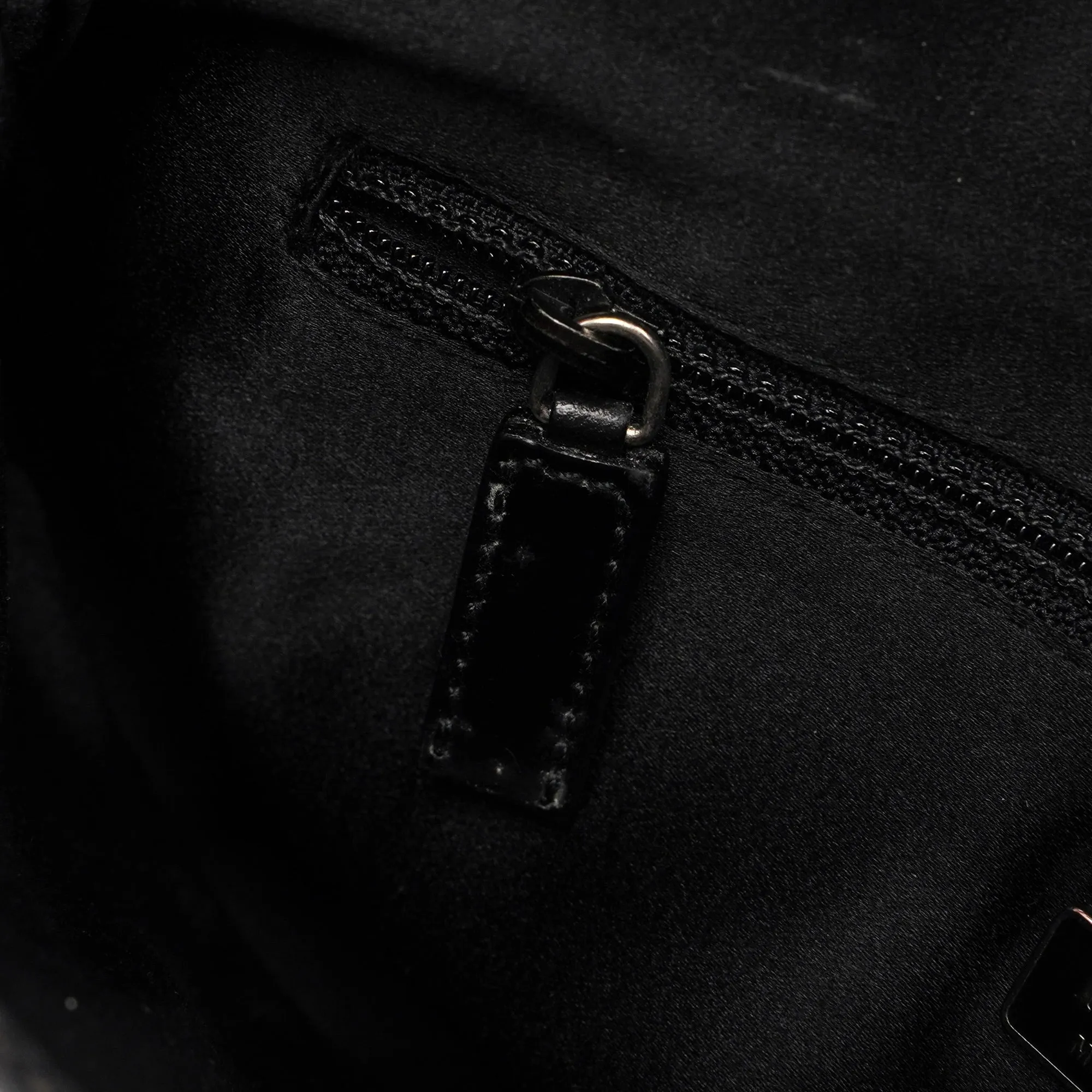 Black Calfskin Cleo Hobo Shoulder Bag