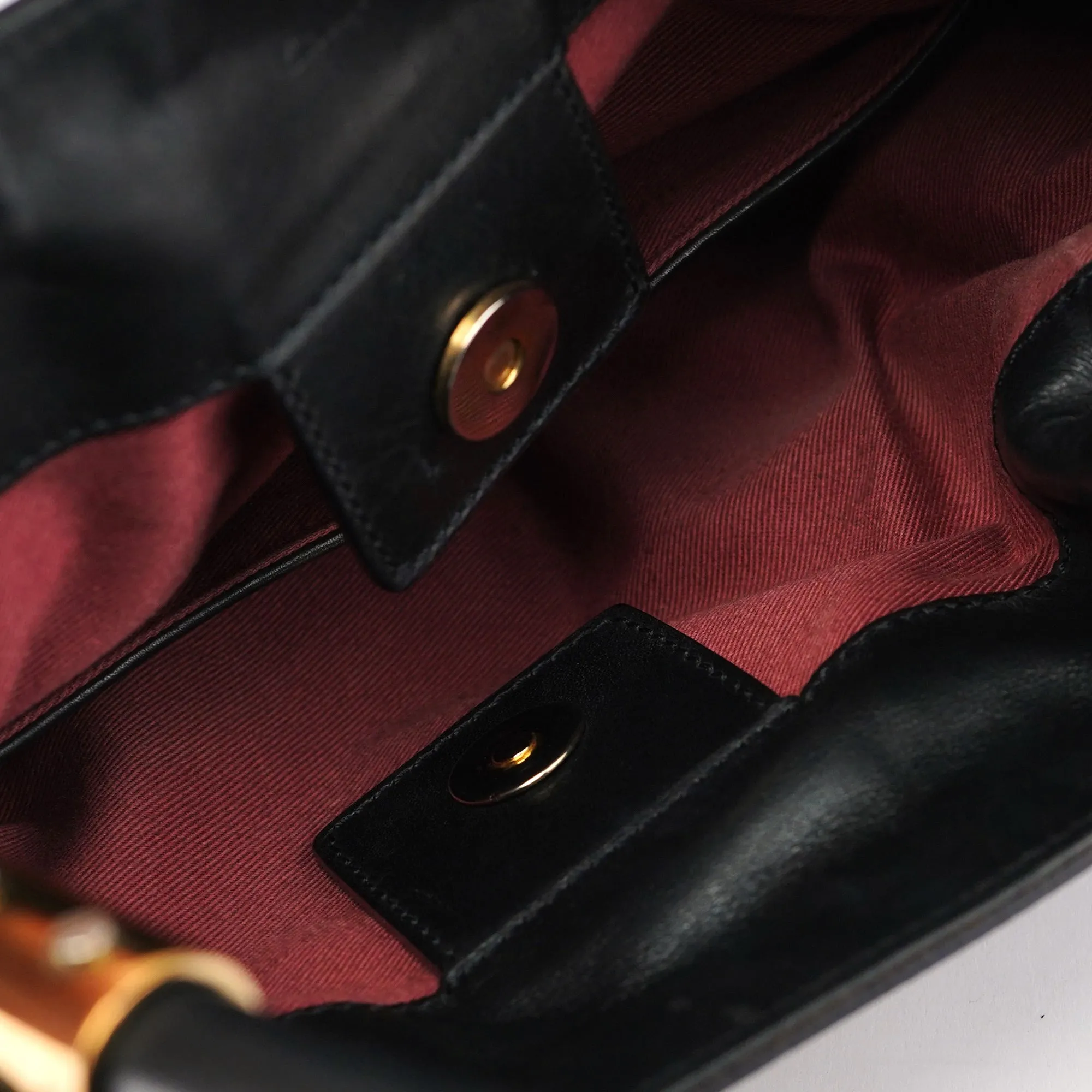 Black Calfskin Leather Tote Bag