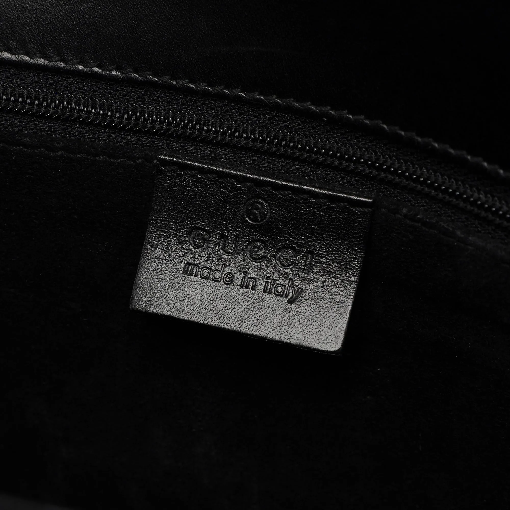 Black Calfskin Shoulder Bag