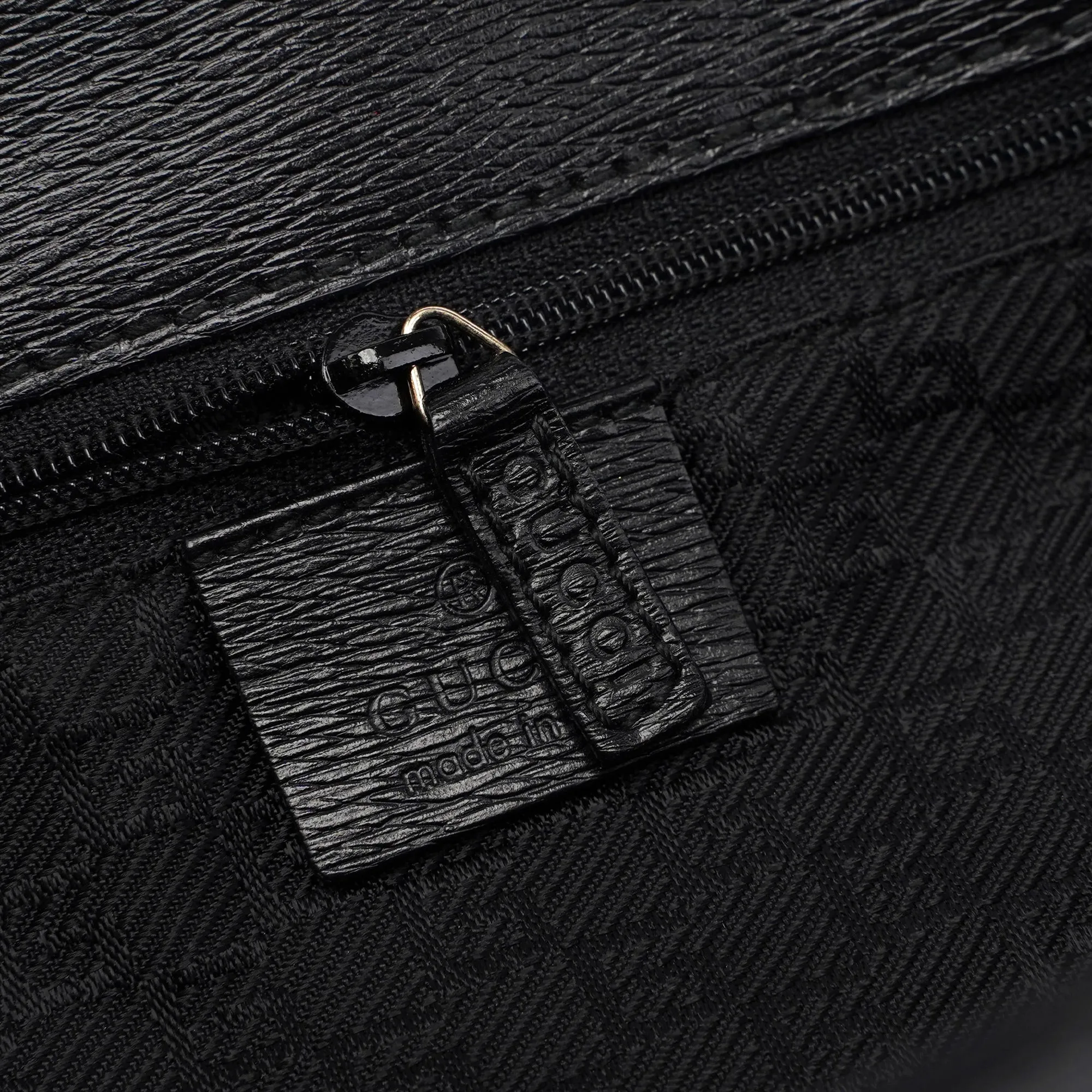 Black Canvas Square G Tote Bag