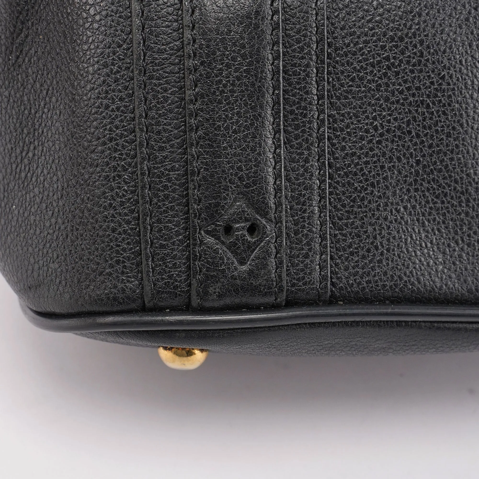 Black Leather Mini Tote