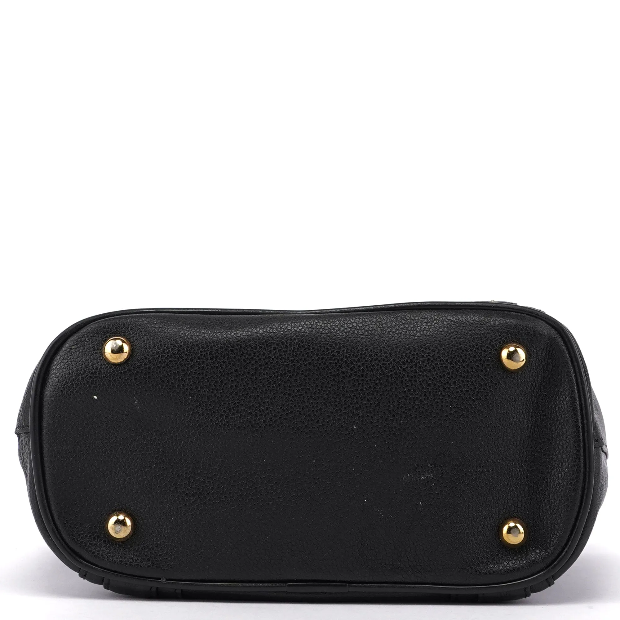 Black Leather Mini Tote