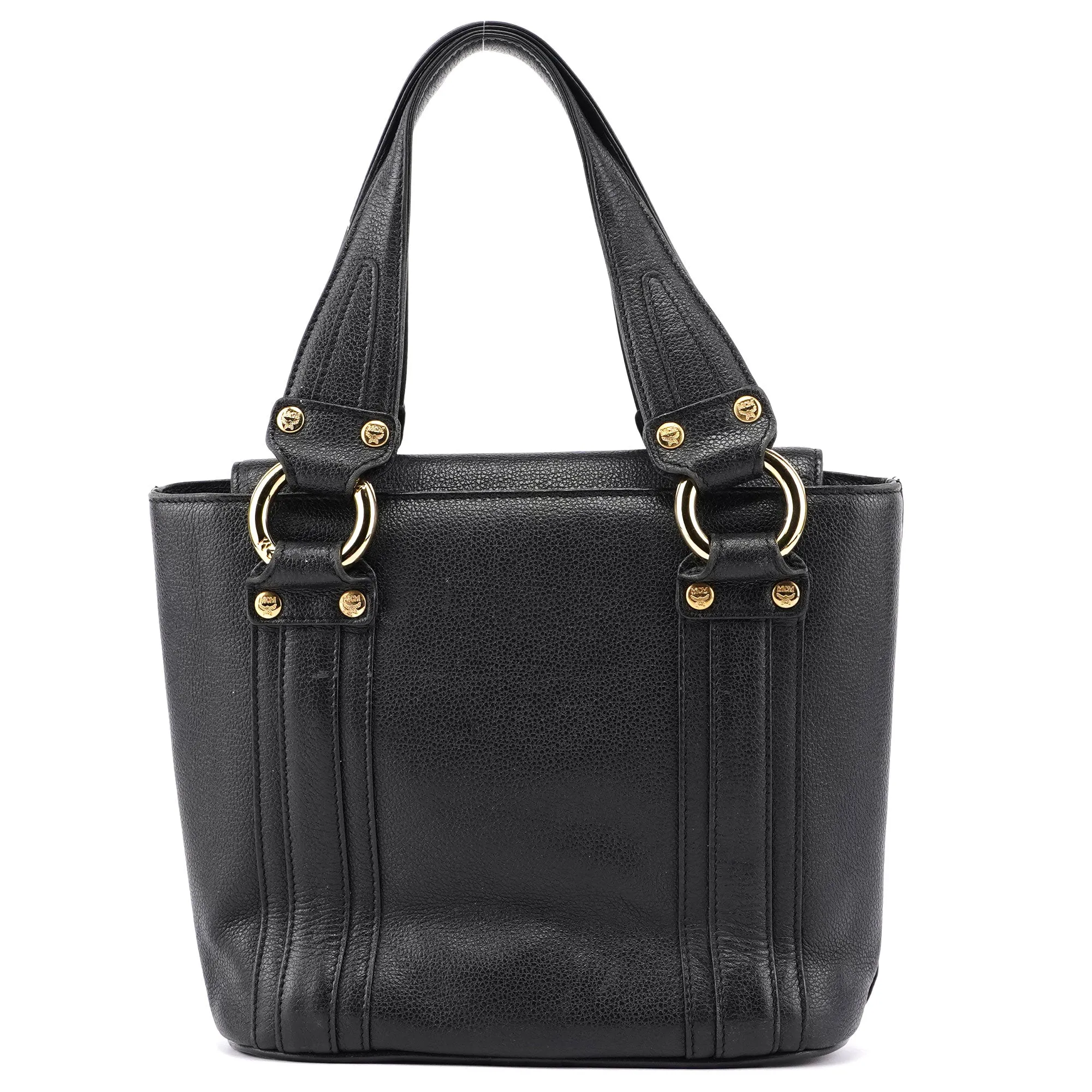 Black Leather Mini Tote