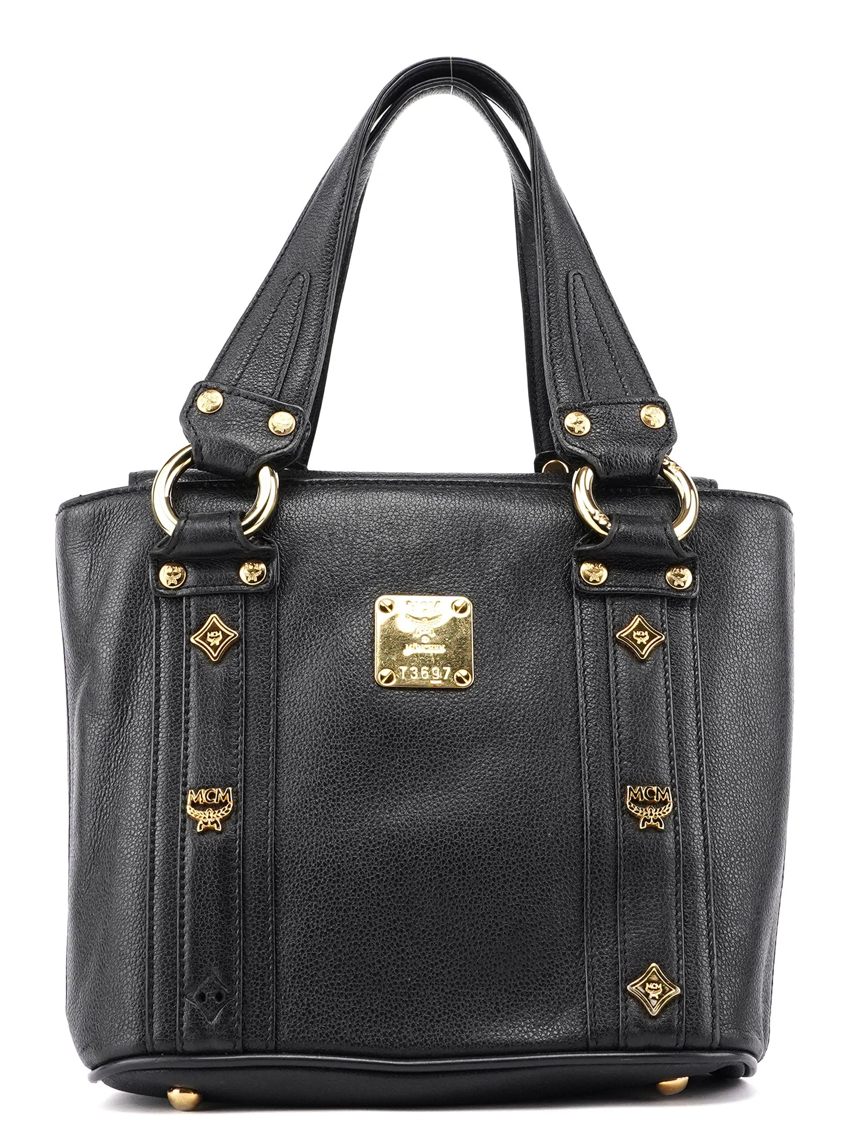 Black Leather Mini Tote