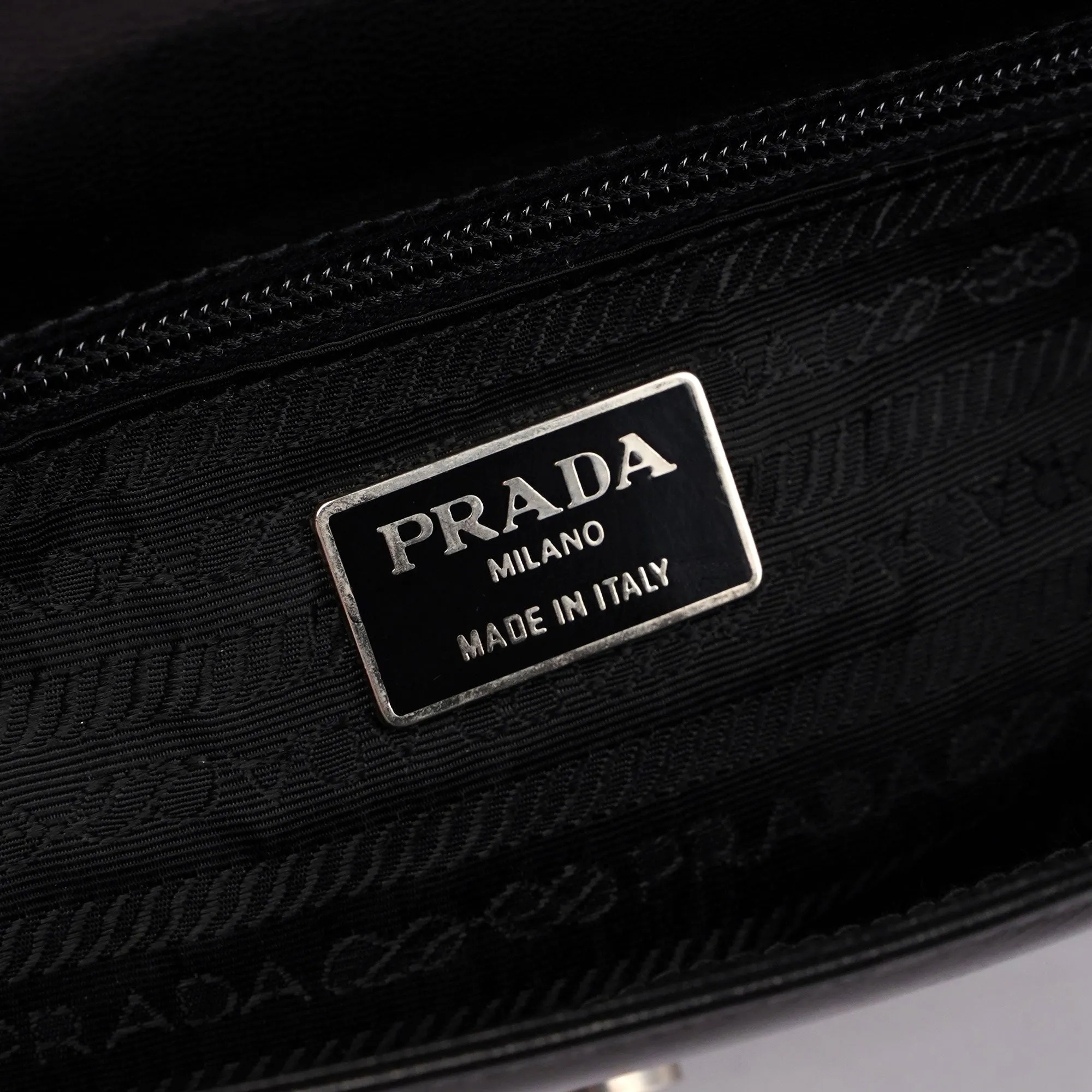 Black Madras Swing Shoulder Bag