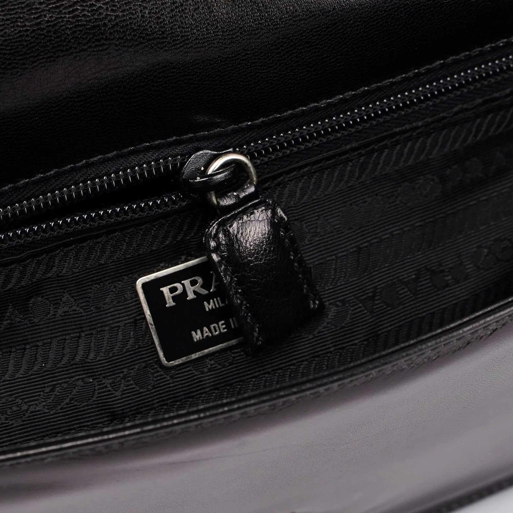 Black Madras Swing Shoulder Bag