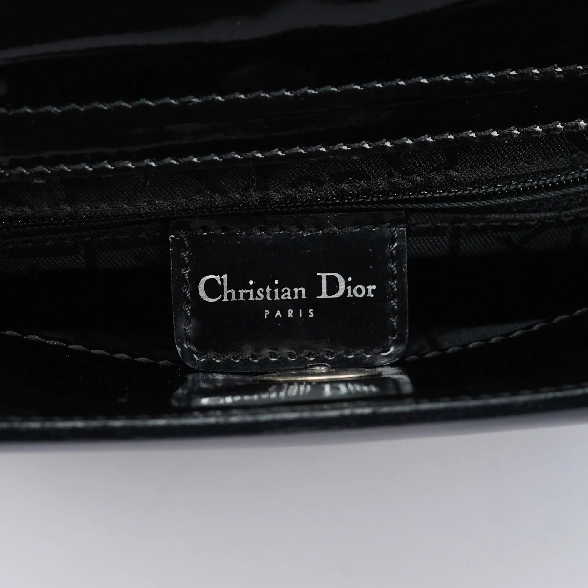 Black Patent Leather Mini Tote Bag