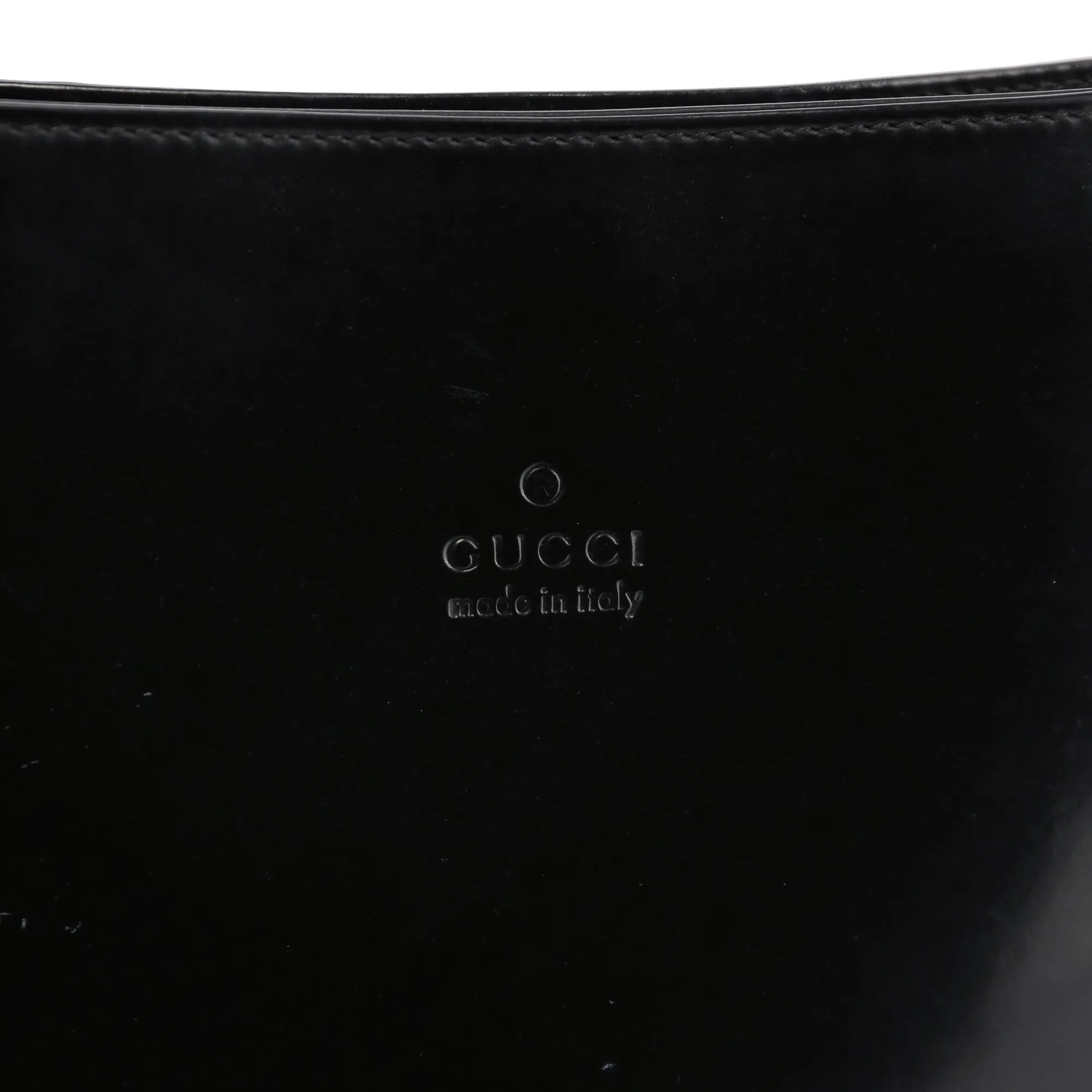 Black Patent Leather Shoulder Bag