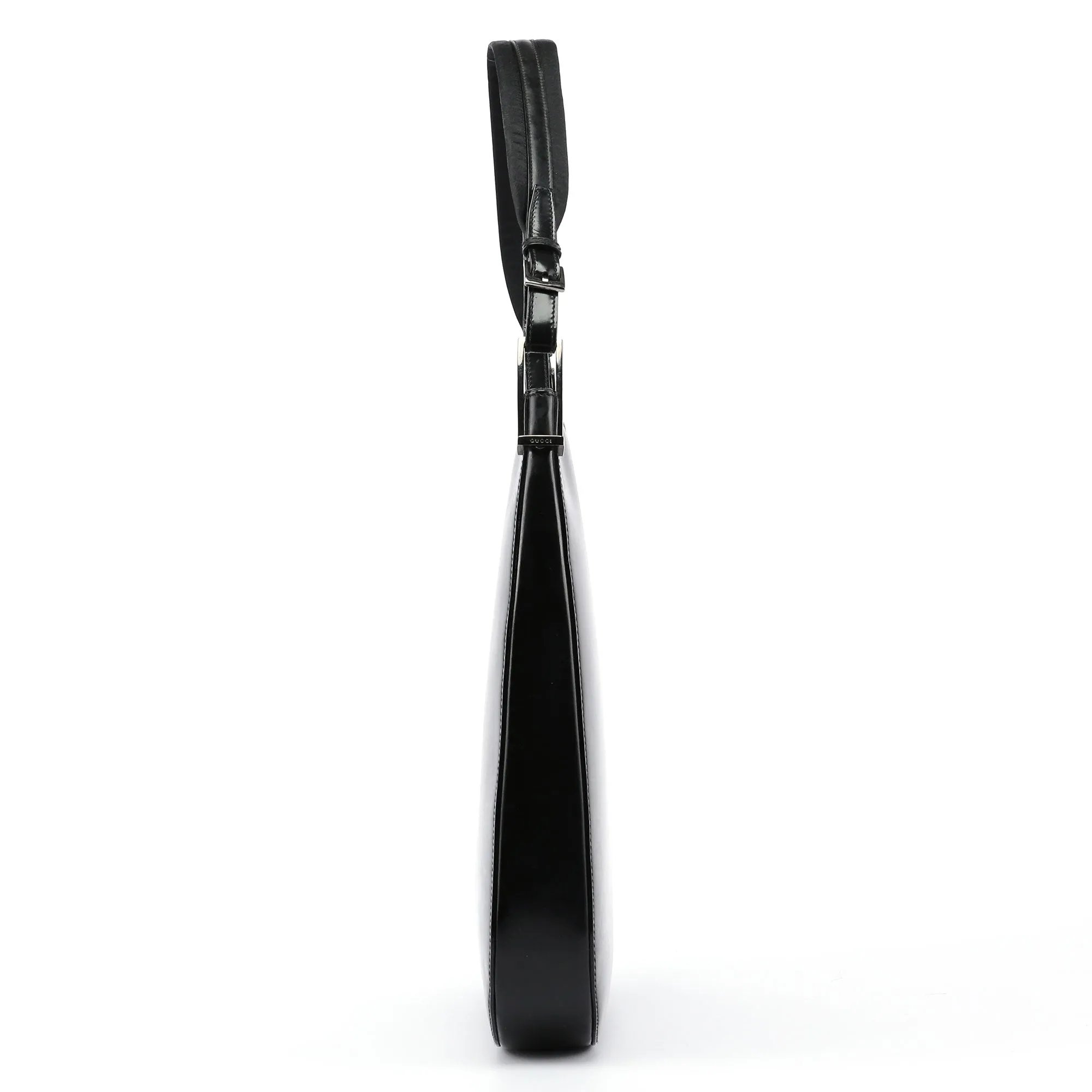 Black Patent Leather Shoulder Bag