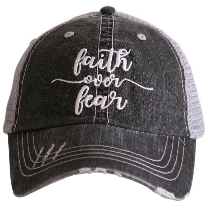 Blessed Hats Simply Blessed Pink or teal cross Gray distressed trucker cap with adjustable velkro Blessed hot mess