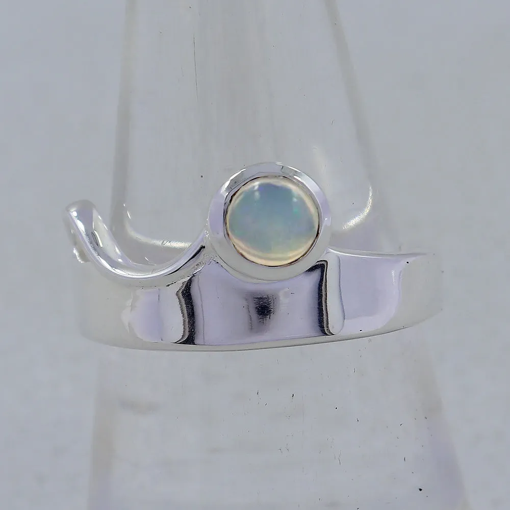 Blue Topaz Silver Rings