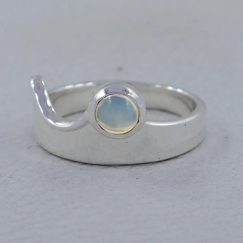 Blue Topaz Silver Rings