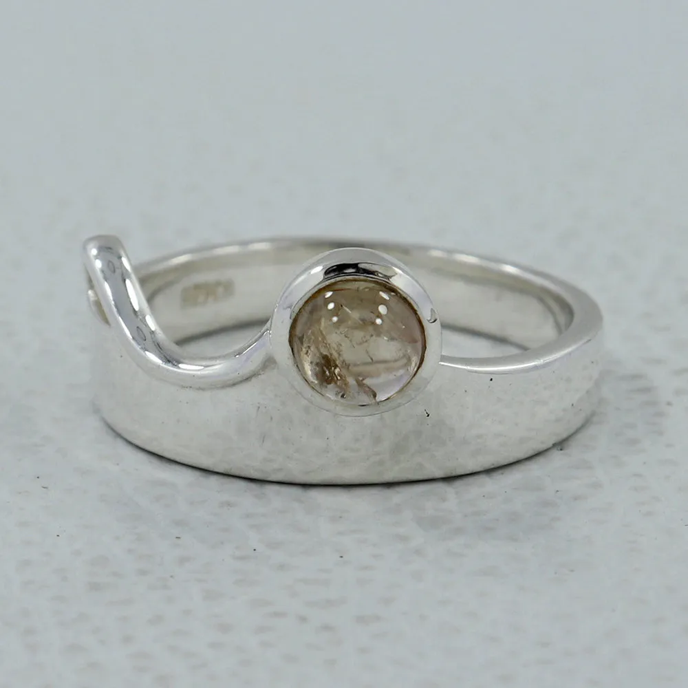 Blue Topaz Silver Rings
