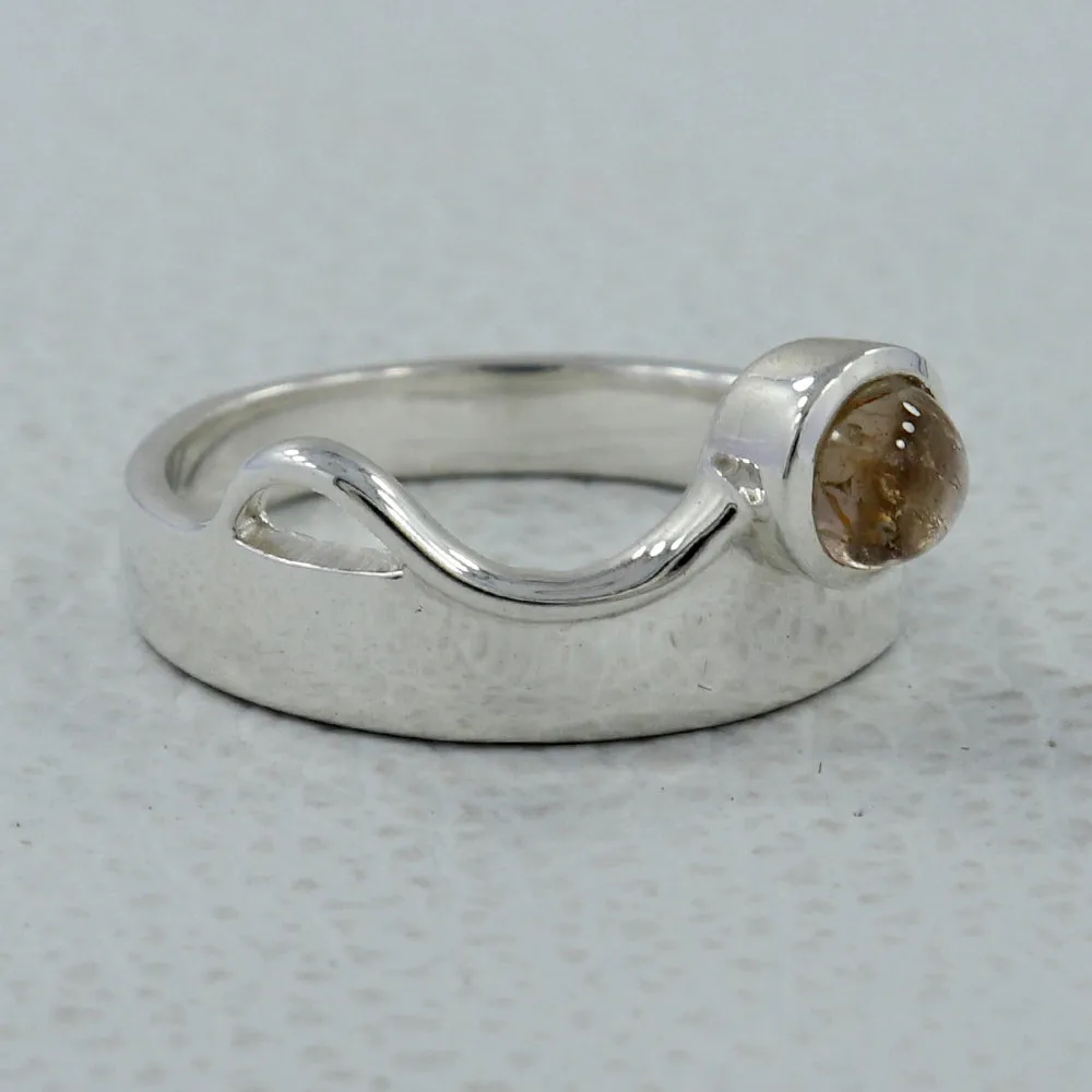 Blue Topaz Silver Rings