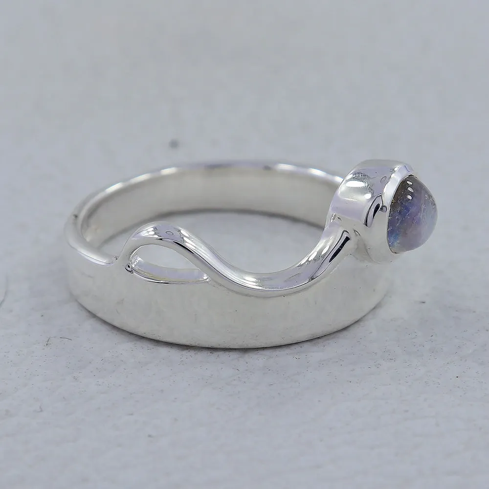 Blue Topaz Silver Rings