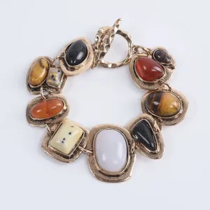 Bohemian Ethnic Statement Charm Retro Resin Stone Bracelet for Women