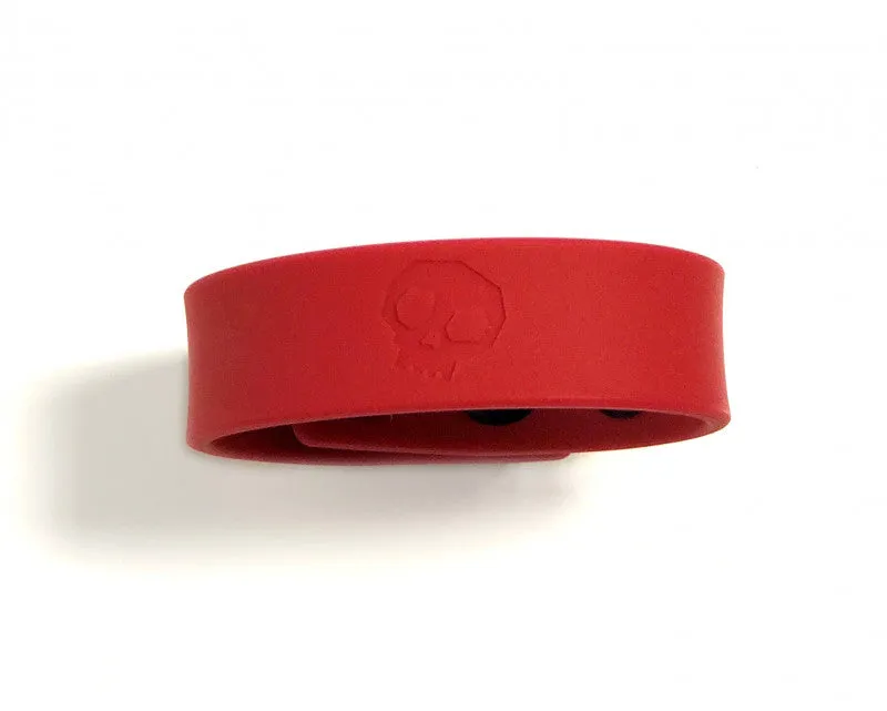Boneyard Silicone  Strap 3 - Snap Ring - Red