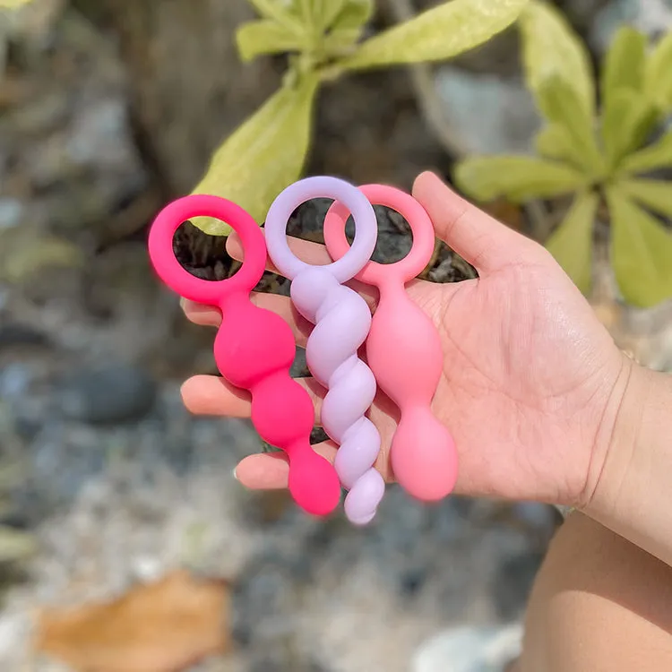 Booty Call Anal Plugs Assort Colours 3pc