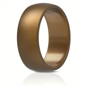 Breathable 8mm Wide Men's Silicone Sport Ring