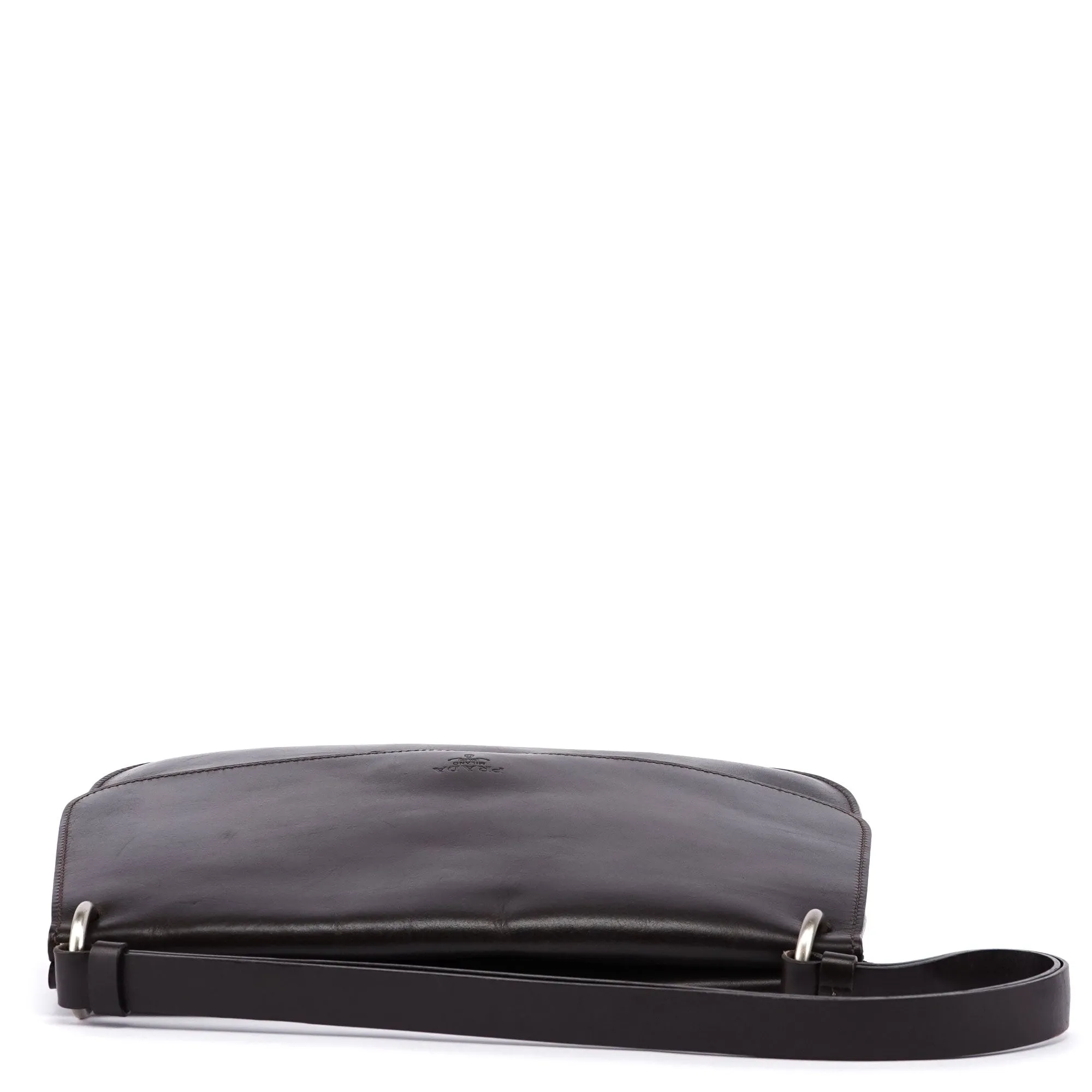 Brown Calfskin Hobo Shoulder Bag