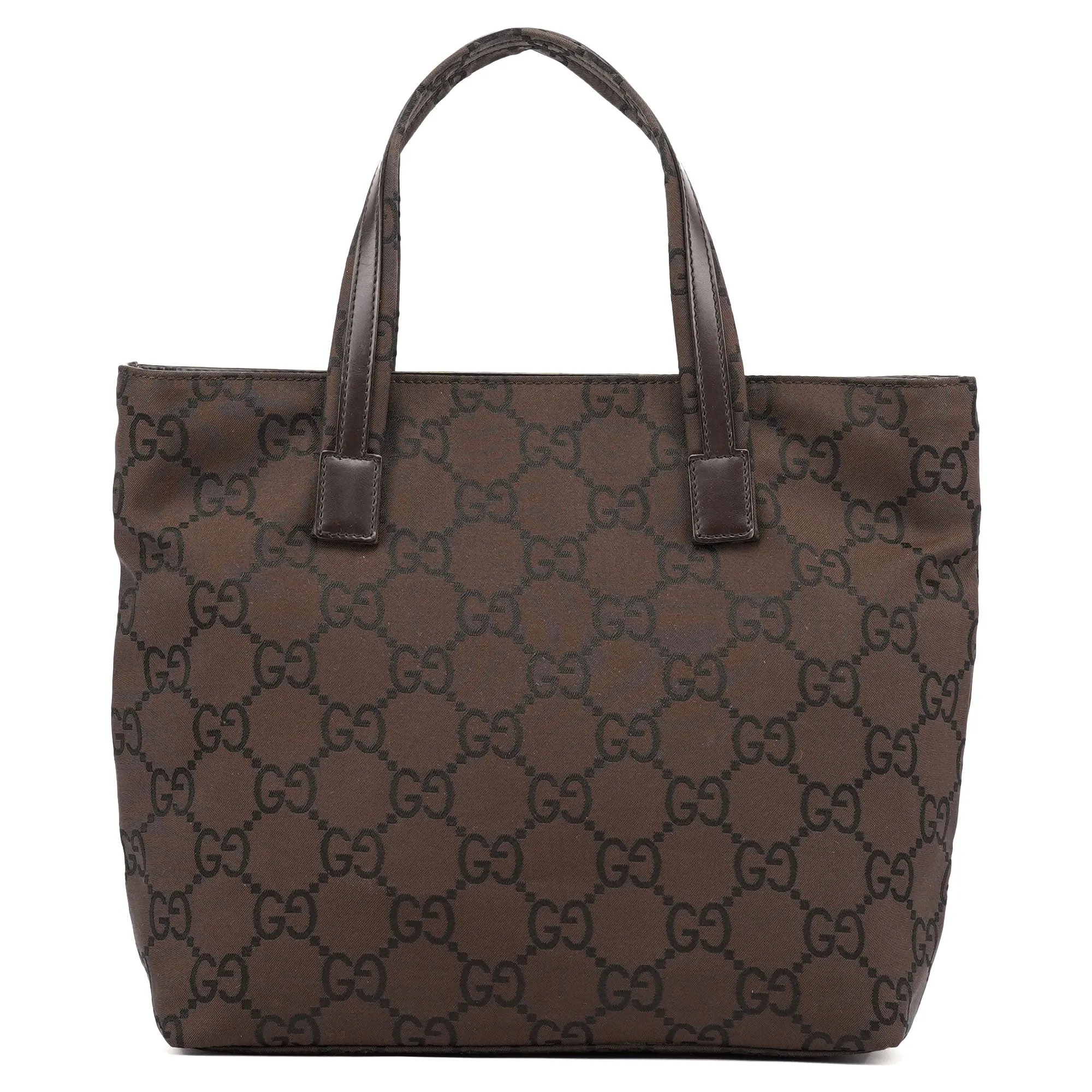 Brown GG Dual Pocket Tote Bag