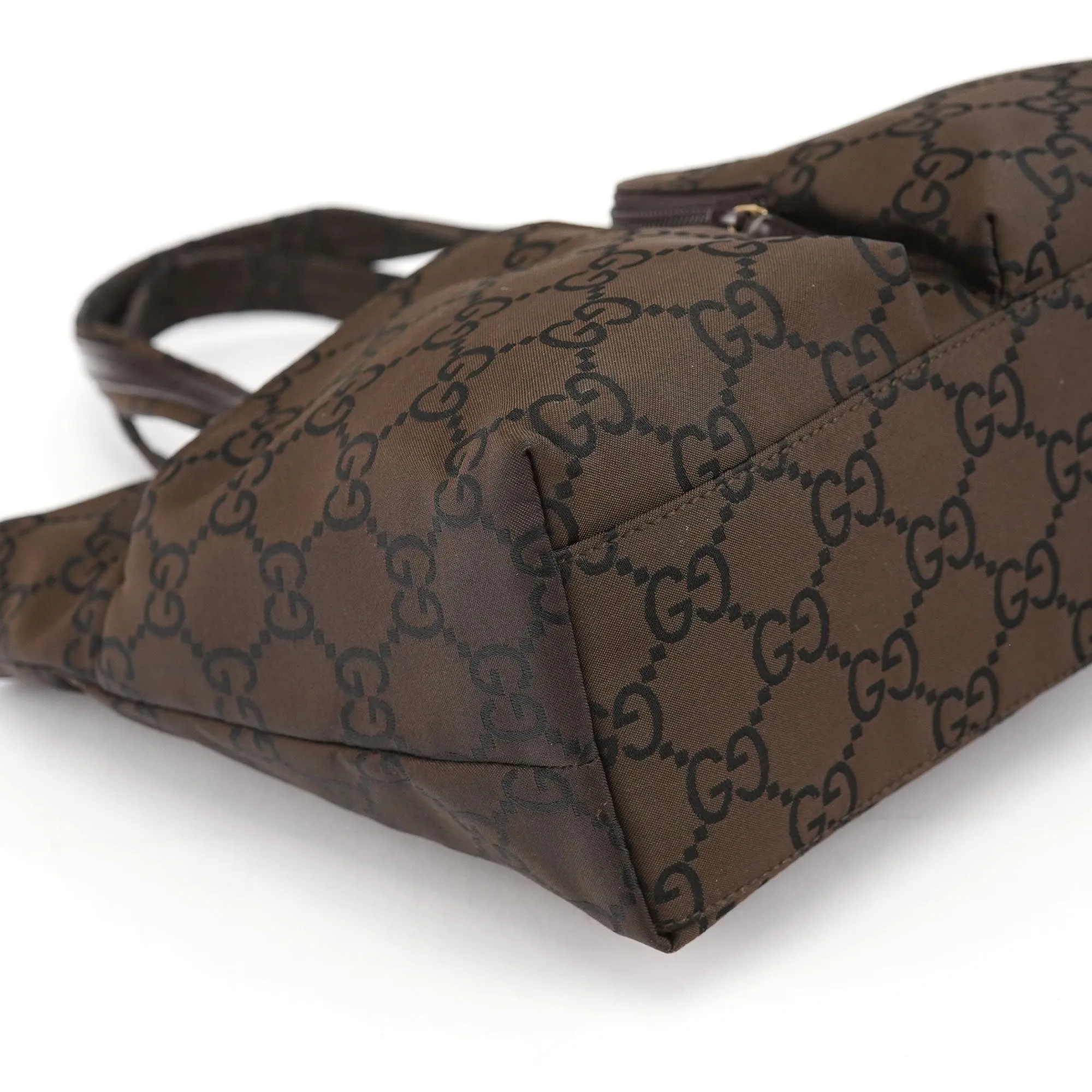 Brown GG Dual Pocket Tote Bag