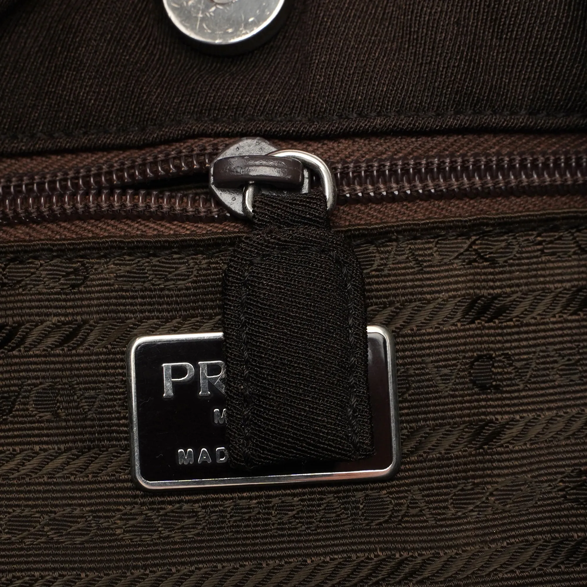 Brown Mesh Plastic Chain Shoulder Bag