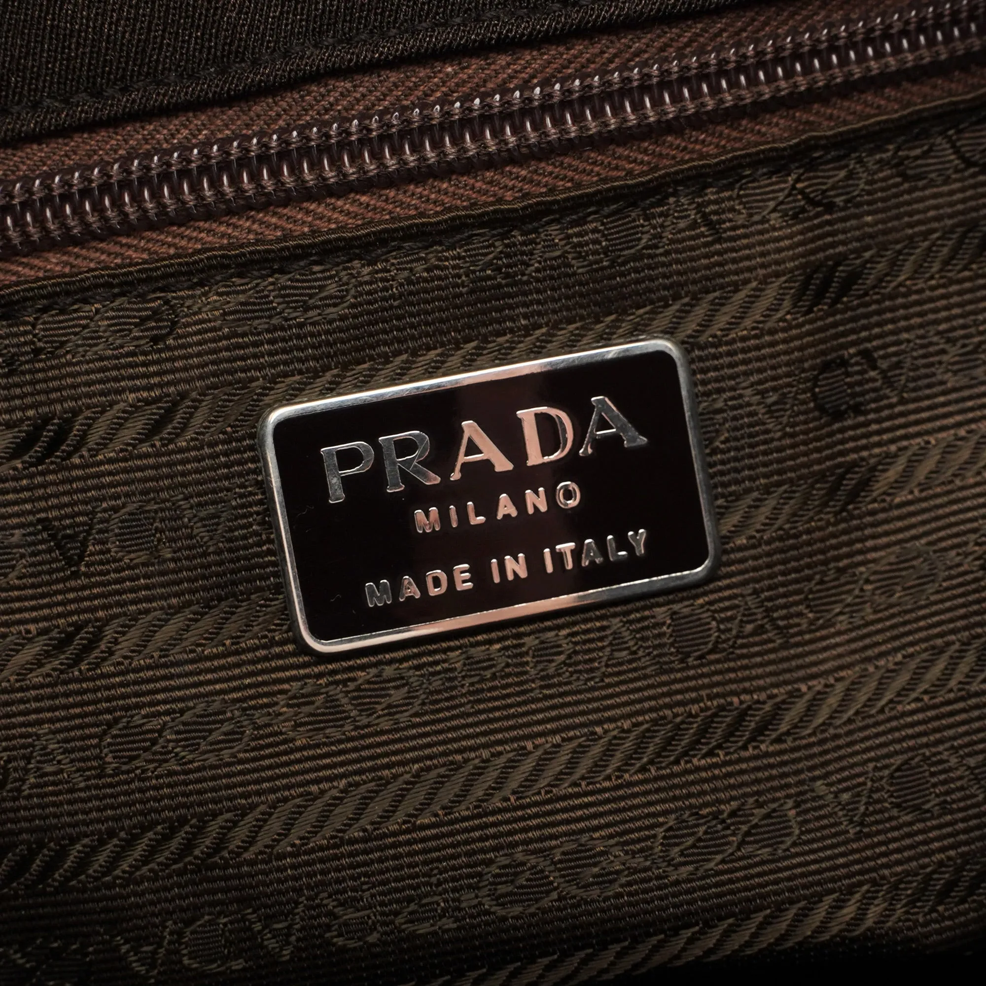 Brown Mesh Plastic Chain Shoulder Bag