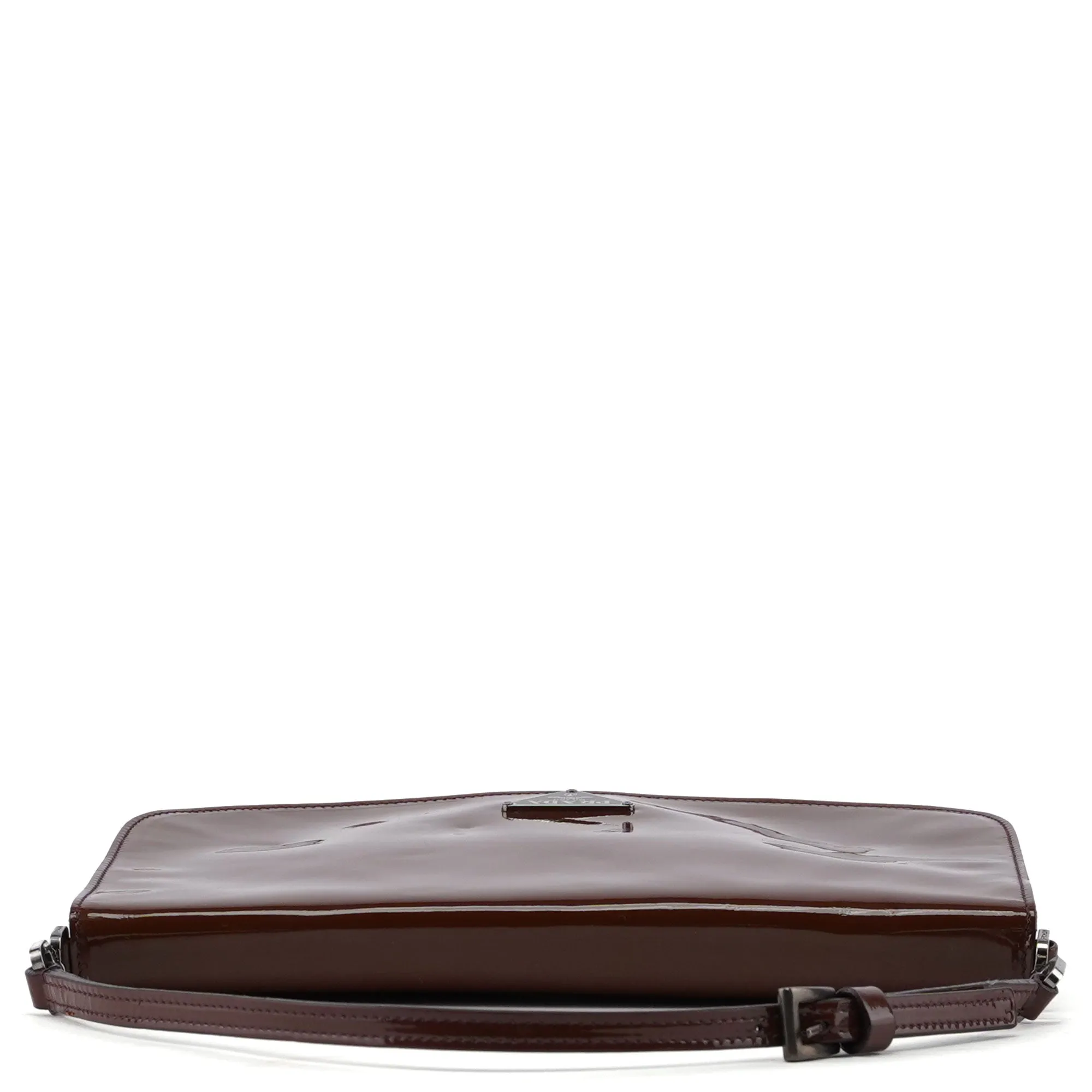 Brown Spazzolato Mini Hobo Shoulder Bag