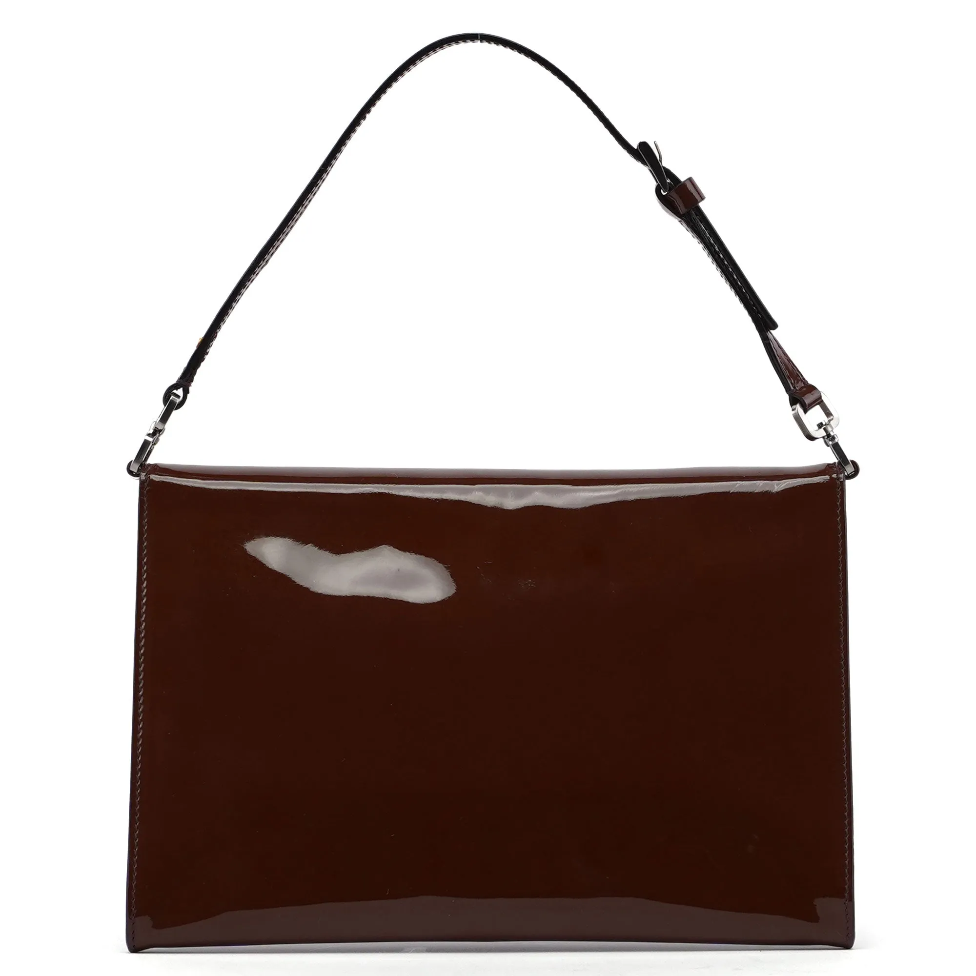 Brown Spazzolato Mini Hobo Shoulder Bag
