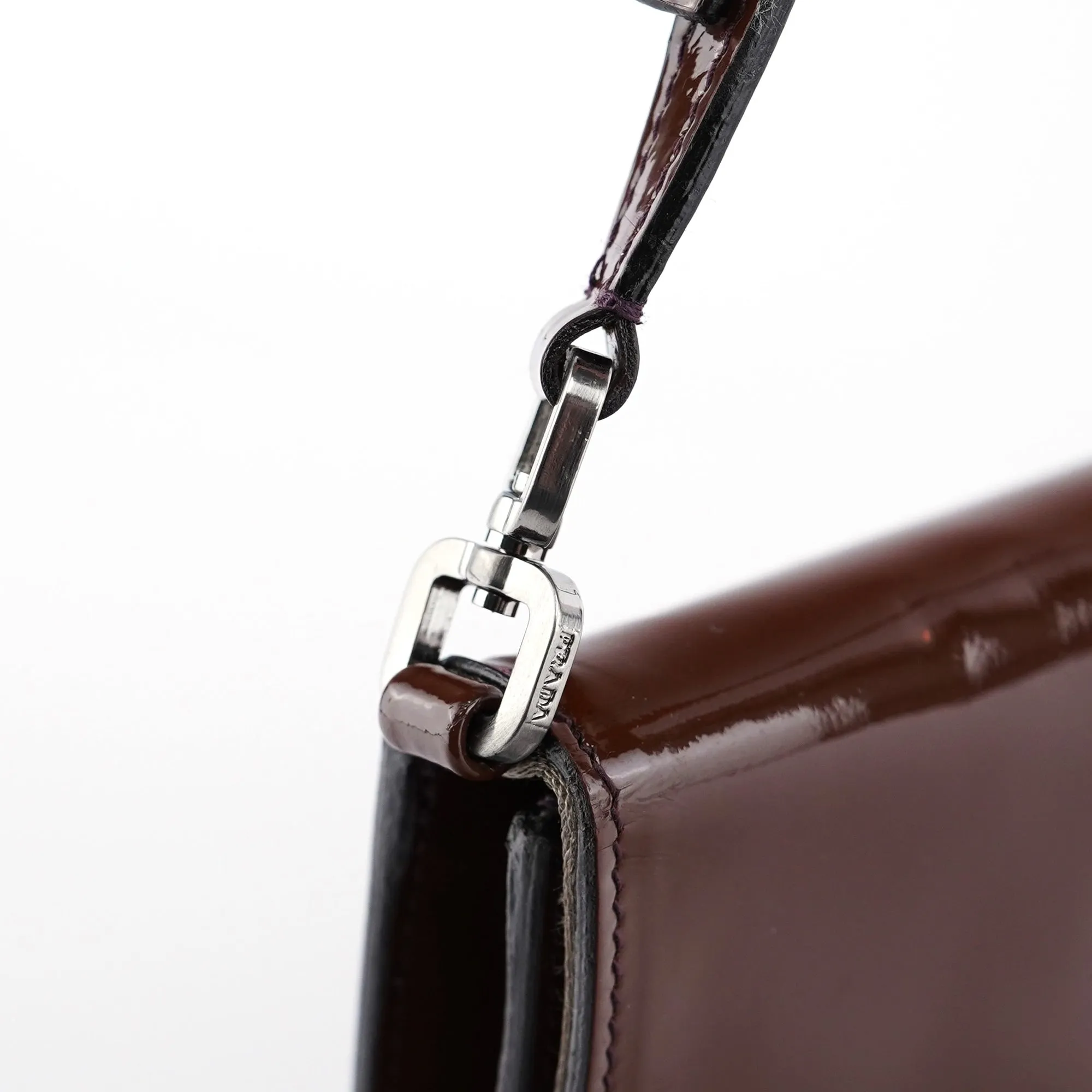Brown Spazzolato Mini Hobo Shoulder Bag