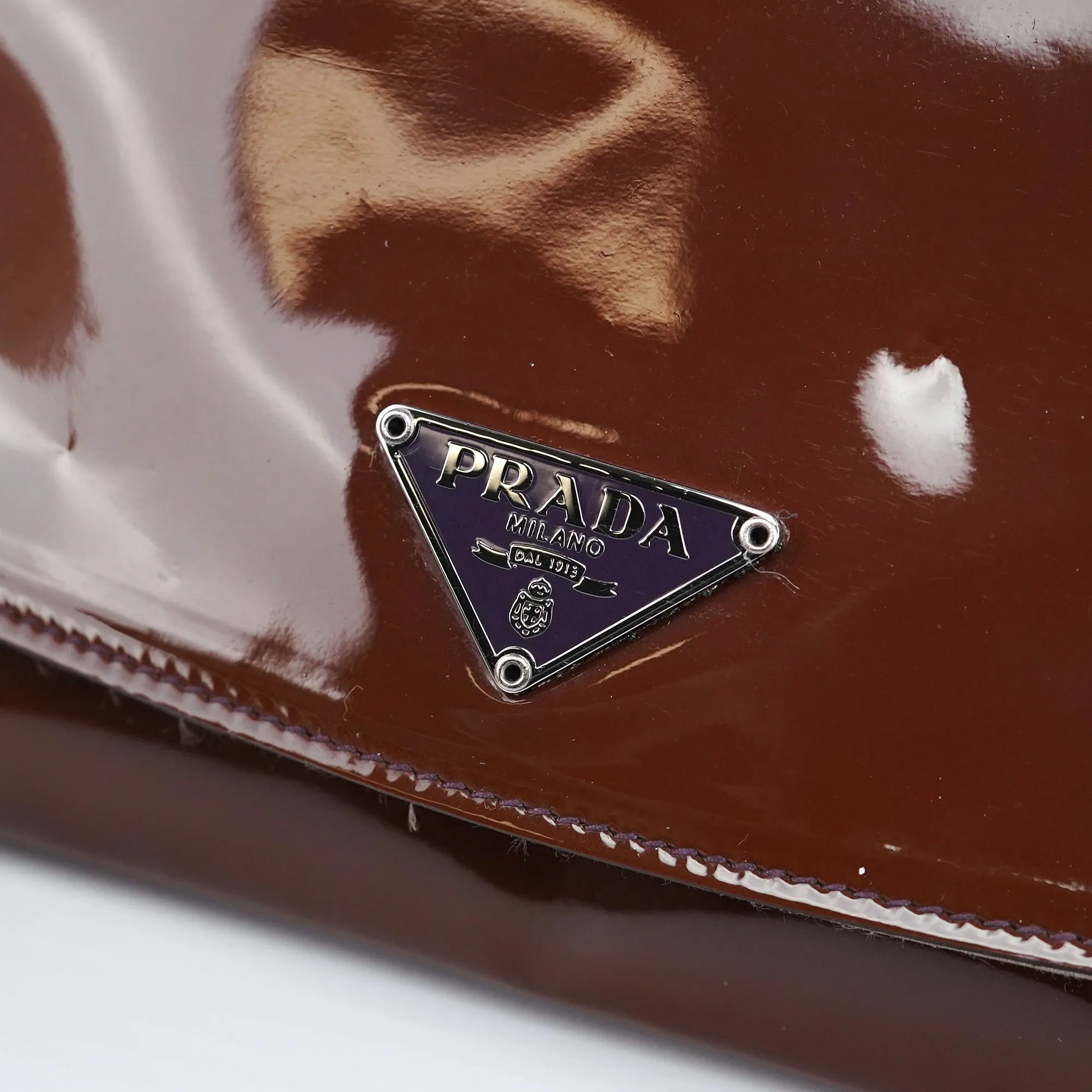 Brown Spazzolato Mini Hobo Shoulder Bag