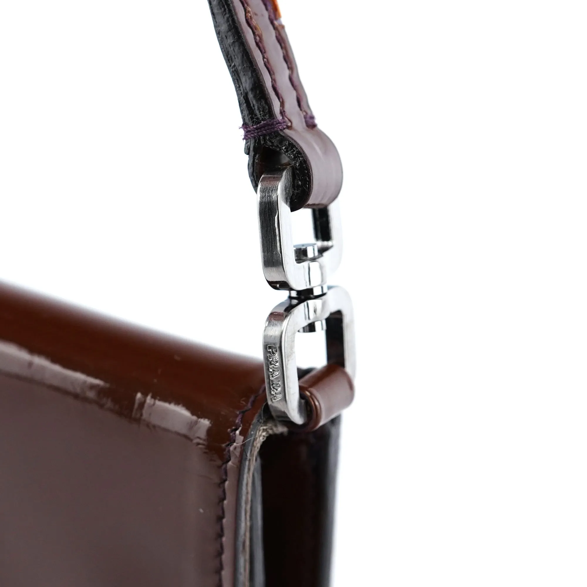 Brown Spazzolato Mini Hobo Shoulder Bag