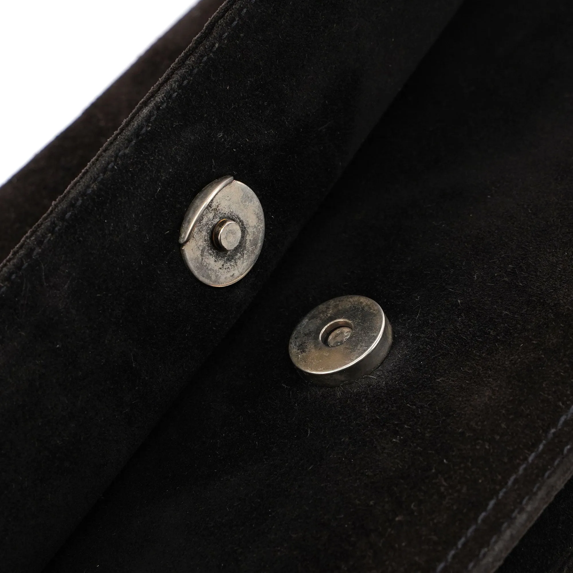 Brown Suede Flap Shoulder Bag