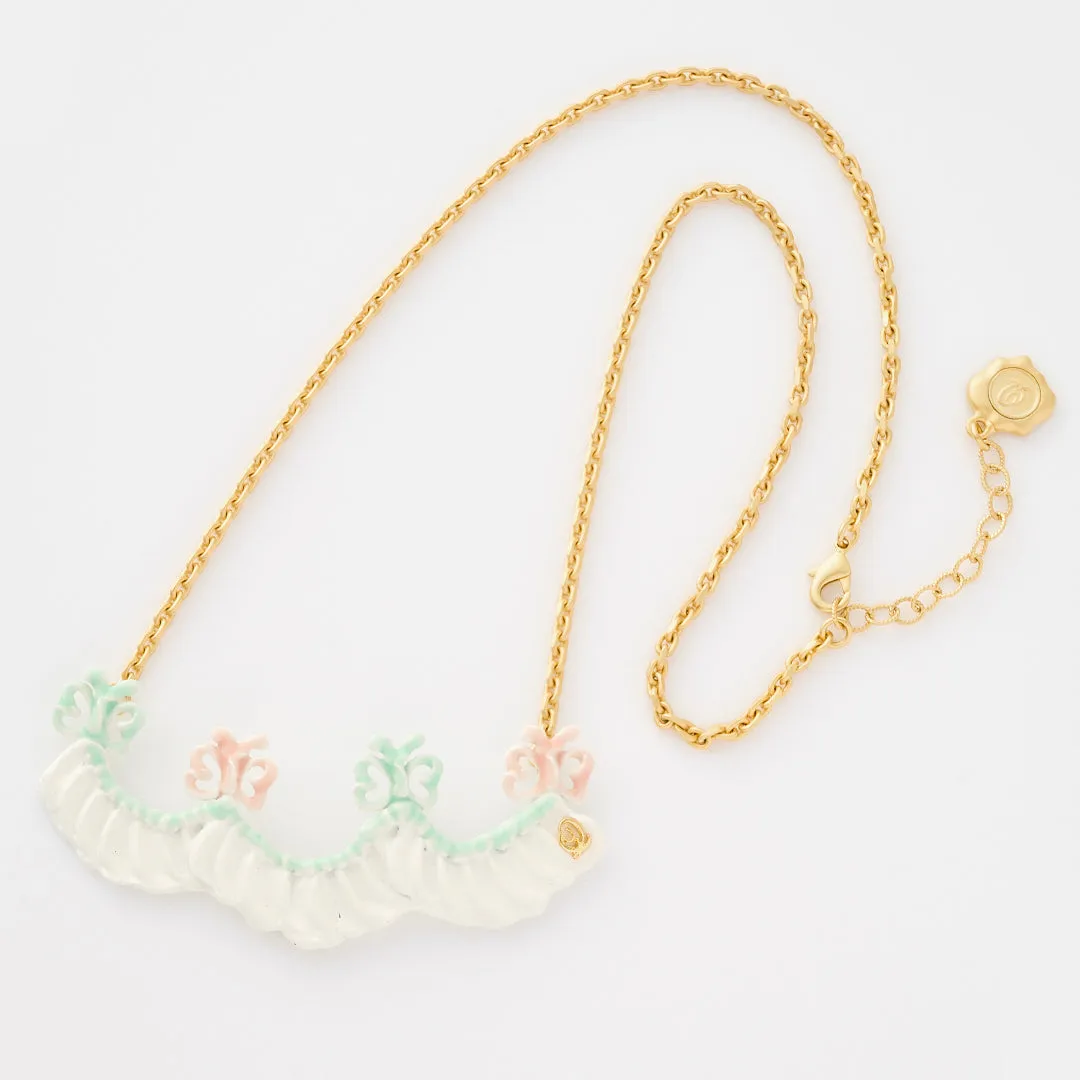 Butterfly Cream Necklace【Japan Jewelry】