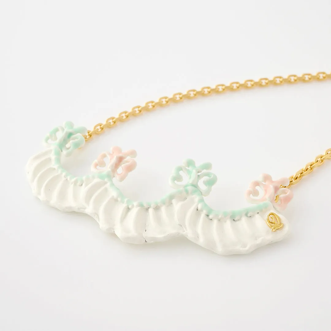 Butterfly Cream Necklace【Japan Jewelry】