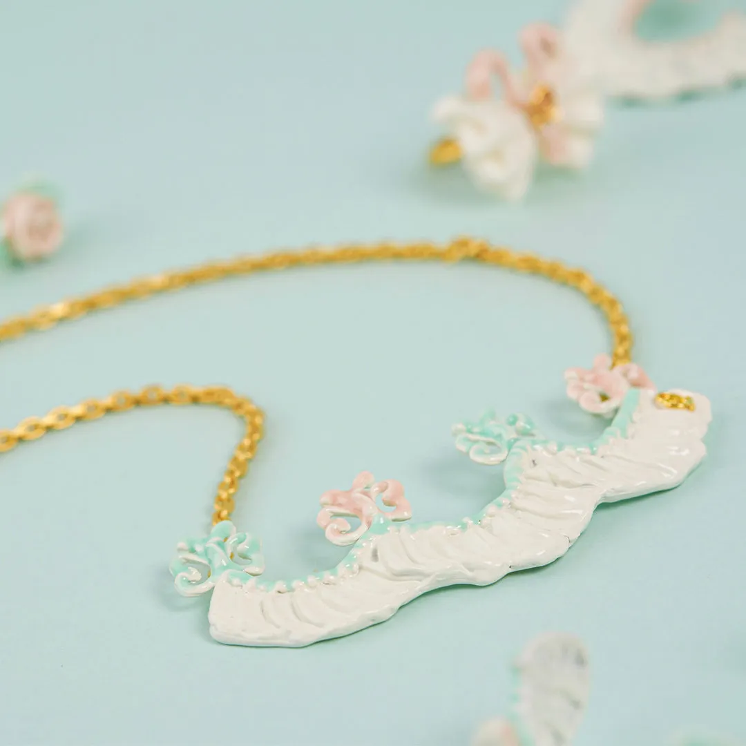 Butterfly Cream Necklace【Japan Jewelry】