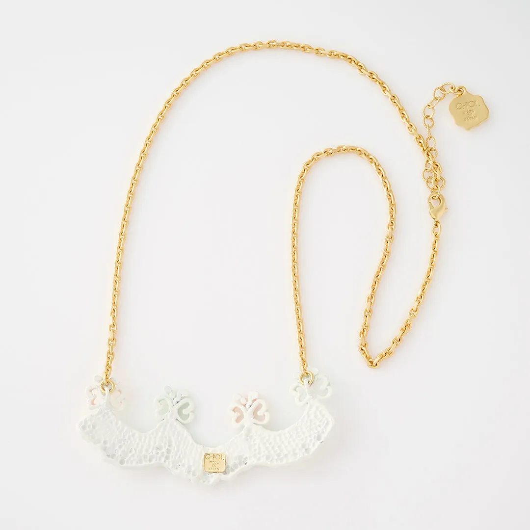 Butterfly Cream Necklace【Japan Jewelry】