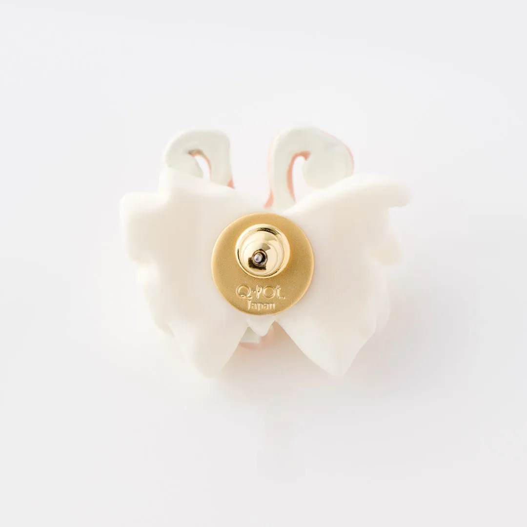 Butterfly Cream Pierced Earring (Pink / Single)【Japan Jewelry】