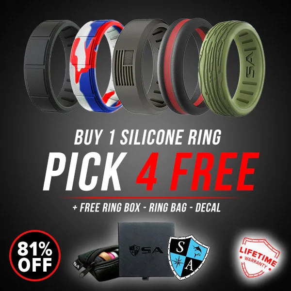 BUY 1 SILICONE RING   PICK 4 FREE