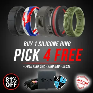 BUY 1 SILICONE RING   PICK 4 FREE