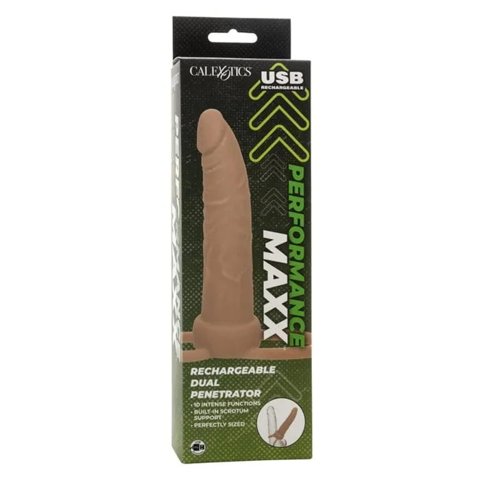 Calexotics Performance Maxx Recharg. Dual Penetrator - Ivory