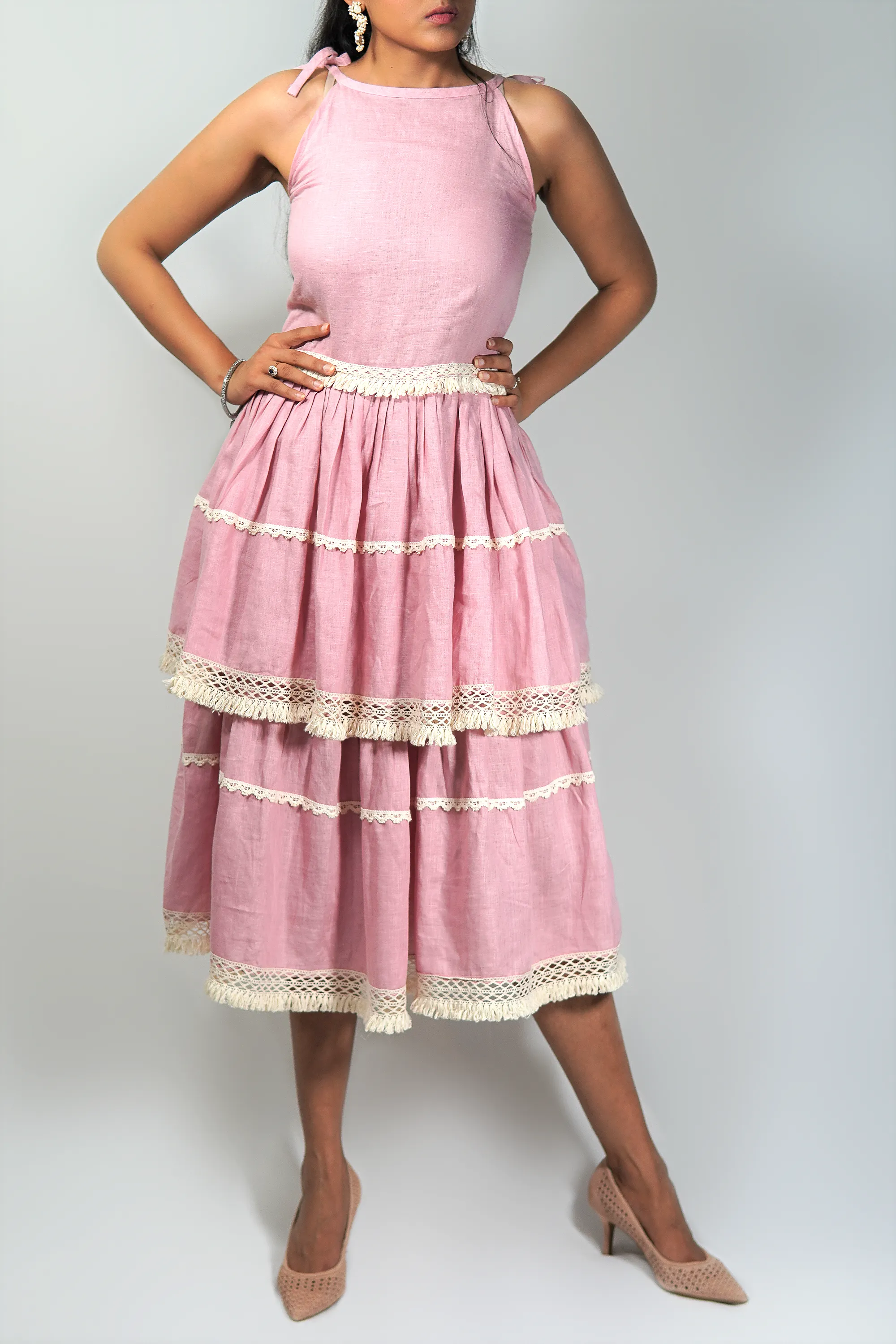 Carlyle Tiered Lace Dress