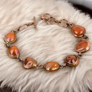 Carnelian Copper Bracelet