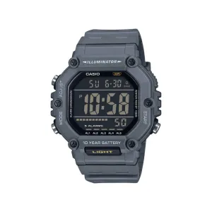 Casio AE-1600H-8BV Men Digital Watch Grey Resin Strap